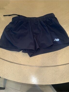 New Balance Women's navy blue RC 3” running shorts , size medium